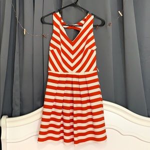 I.N. San Francisco Orange & white striped …